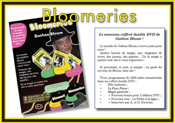 Bloomeries- Double DVD- Gaetan Bloom