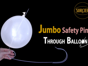 Jumbo Safety Pin Through Balloon