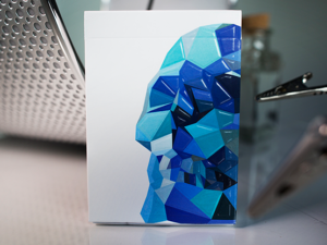 Memento Mori Blue Playing Cards