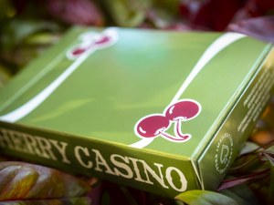 Cherry Casino (Sahara Green) Playing Cards by Pure Imagination Projects