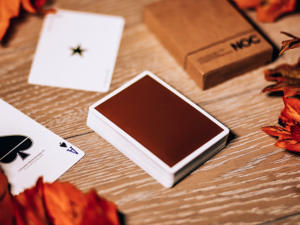 NOC on Wood (Brown) Playing Cards