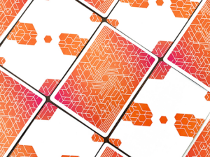 Orange Bump Neon Playing Cards by US Playing Card Co