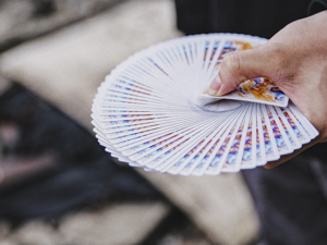 Fluid Art Orange (Cardistry Edition) Playing Cards