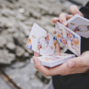 Fluid Art Orange (Cardistry Edition) Playing Cards – Image 3