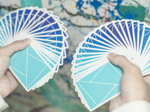 Flexible Gradients Blue Playing Cards by TCC