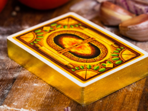 The Royal Pizza Palace (Gilded) Playing Cards Set by Riffle Shuffle