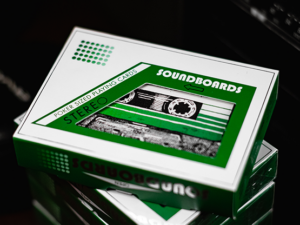 Soundboards V4 Green Edition Playing Cards by Riffle Shuffle