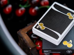 Cherry Casino House Deck (Monte Carlo Black and Gold) Playing Cards by Pure Imagination Projects