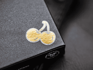 Cherry Casino House Deck (Monte Carlo Black and Gold) Playing Cards by Pure Imagination Projects