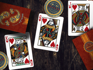 Paisley Poker Red Playing Cards by by Dutch Card House Company