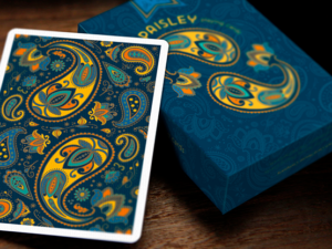 Paisley Poker Blue Playing Cards by by Dutch Card House Company