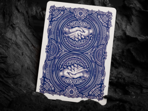 Deal with the Devil (Cobalt Blue) UV Playing Cards by Darkside Playing Card Co