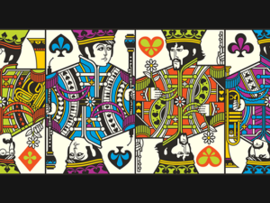 The Beatles (Green) Playing Cards by theory11