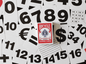 Bicycle Special NUMBERS Red Playing Cards (plus 11 Online Effects)