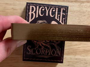 Gilded Bicycle Scorpion (Brown) Playing Cards