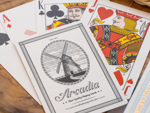 The Windmill Back (Azure Blue Edition) Playing Cards