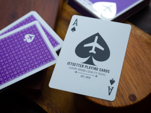 Lounge Edition in Passenger Purple by Jetsetter Playing Cards