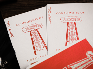 Jerry’s Nugget (Atomic Red) Marked Monotone Playing Cards