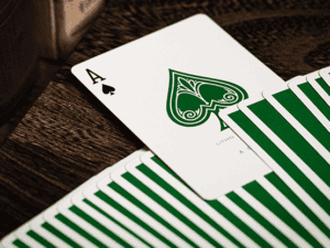 Jerry&rsquo;s Nugget (Felt Green) Marked Monotone Playing Cards