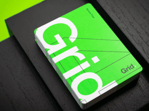 Grid Series Four- Typographic Playing Cards