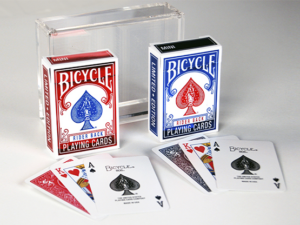 Bicycle Rider Back Mini Limited Edition (2 Pack With Foil Tucks In Carat Case) by US Playing Card Co