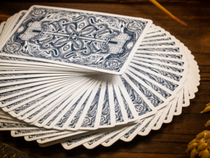 Babylon (Cerulean Blue) Playing Cards by Riffle Shuffle