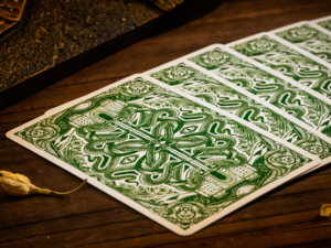 Babylon (Forest Green) Playing Cards by Riffle Shuffle