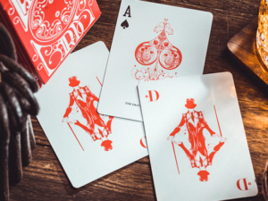 Smoke & Mirrors V8, Red (Standard) Edition Playing Cards by Dan & Dave