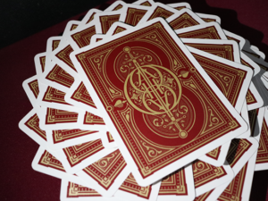 Oath Standard (Burgundy) Playing Cards by Lotrek