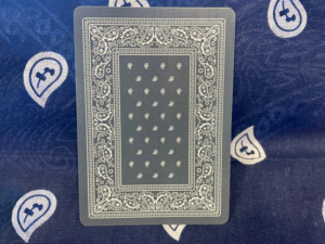 Gilded Bicycle Bandana (Blue) Playing Cards