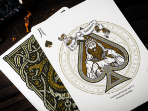 The Keys of Solomon: Golden Grimoire Playing Cards by Riffle Shuffle