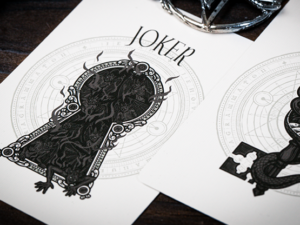 The Keys of Solomon: Silver Spirituum Playing Cards by Riffle Shuffle