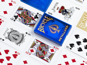 Bicycle Metalluxe Blue Playing Cards by US Playing Card Co.