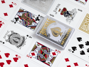 Bicycle Metalluxe Silver Playing Cards by US Playing Card Co.