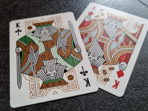 Damokles Cuprum Playing Cards by Giovanni Meroni