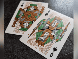 Damokles Cuprum Playing Cards by Giovanni Meroni