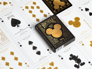 Bicycle Disney Mickey Mouse (Black and Gold) by US Playing Card Co.