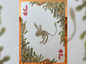 Gilded Bicycle Balloon Desert Playing Cards
