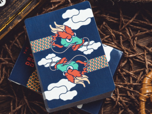 The Dragon (Blue Gilded) Playing Cards