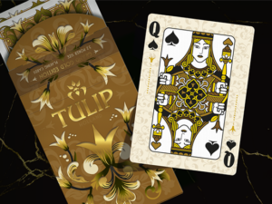 Grand Tulip Gold Playing Cards