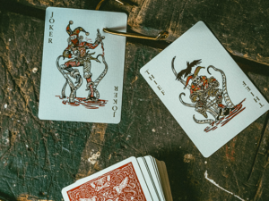 Red Seafarers Playing Cards by Joker and the Thief