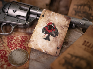 Deadwood Marked (Red) Playing Cards by Matthew Wright and Mark Bennett