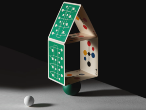 Eames « Hang-It-All » (Green) Playing Cards by Art of Play