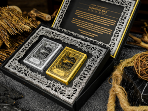 Vermilion Bird Black Gold Box Set by Ark Playing Cards