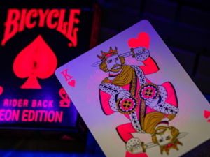 Bicycle Star-Fire Pink Neon Playing Cards