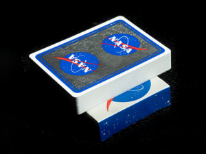 NASA Foil Meatball Logo Playing Cards