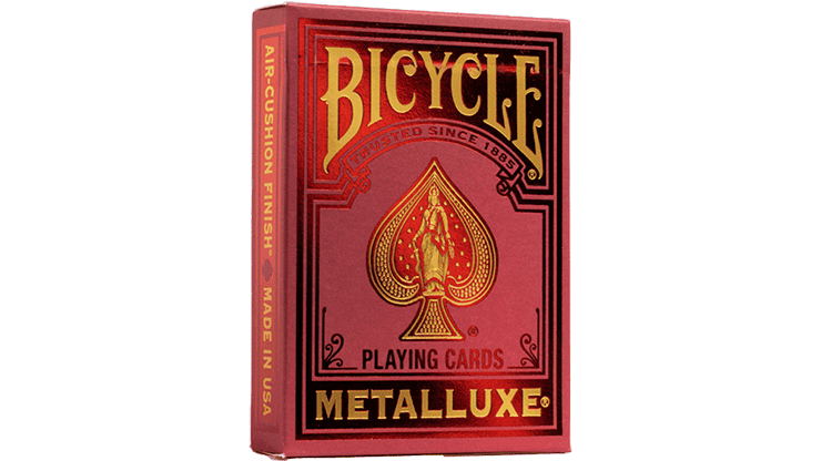 Bicycle Metalluxe Red Playing Cards by US Playing Card Co. 3 Bicycle Metalluxe Red Playing Cards by US Playing Card Co. – Image 3