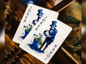 Bloom Sapphire Playing Cards by EmilySleights52