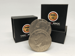 Slippery Expanded Shell Eisenhower Dollar (D0090) by Tango - Trick 8 Slippery Expanded Shell Eisenhower Dollar (D0090) by Tango - Trick – article de magie | Abracadabreizh