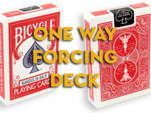 Assorted Red Mandolin One Way Forcing Deck – article de magie | Abracadabreizh